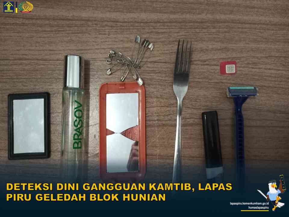 Deteksi Dini Gangguan Kamtib, Lapas Piru Geledah Blok Hunian ...