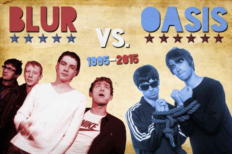 Oasis VS Blur, Sumber : Google