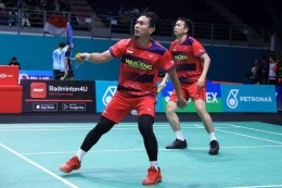 Hendra Setiawan/Mohammad Ahsan menjadi satu dari 5 wakil Merah-Putih di perempat final Malaysia Open 2023: dok PBSI via Kompas.com