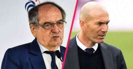 Noel Le Graet dan Zinedine Zidane/msn.com