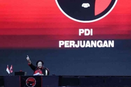 Ketum DPP PDIP Megawati Soekarnoputri. (credit: Kompas.com)
