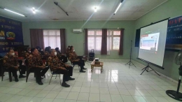 Sosialisasi assesment pakaian dinas secara mandiri secara virtual di aula Rupbasan Palembang, dok. pribadi