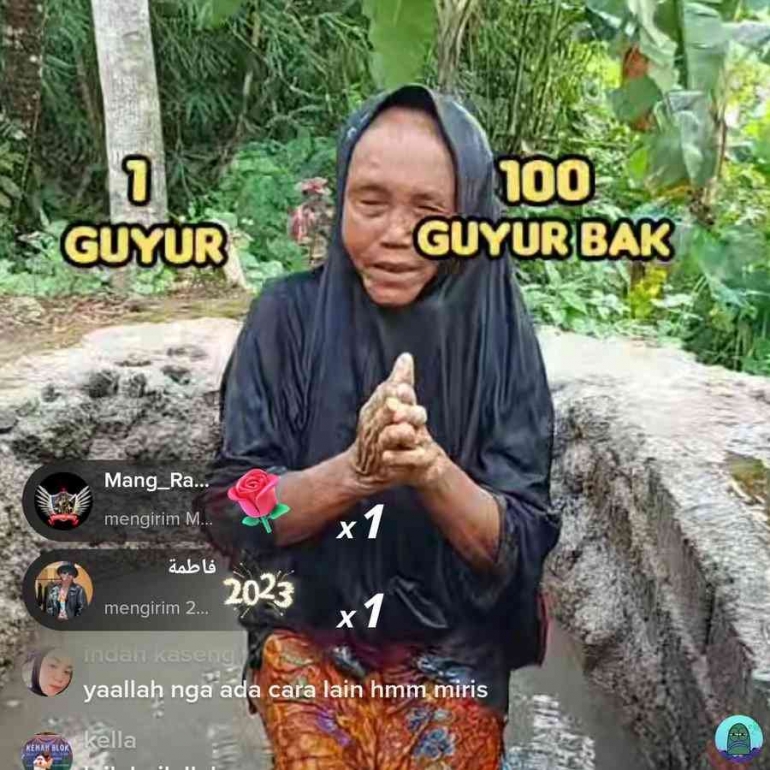 Fenomena di TikTok, angka menandakan koin yang diminta. Sumber: Katadata