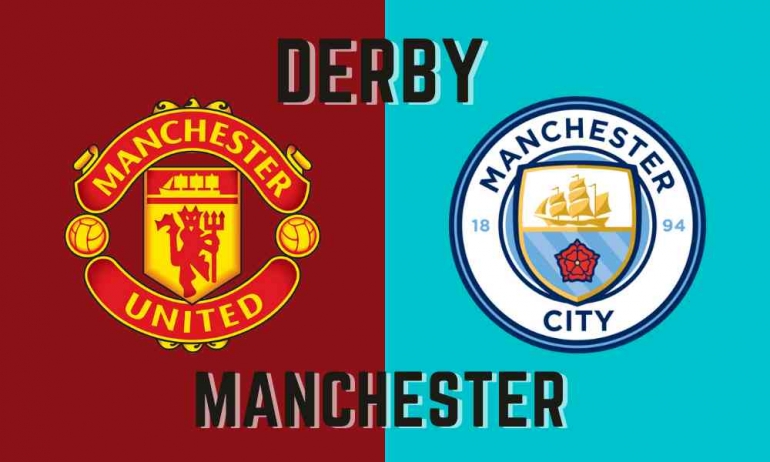 Derby Manchester (City and United Logo from SeekPNG.com)  
