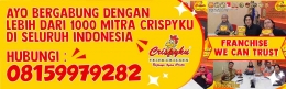 Crispyku telah memiliki 1.000 mitra di seluruh Indonesia. Dok. Crispyku Fried Chicken