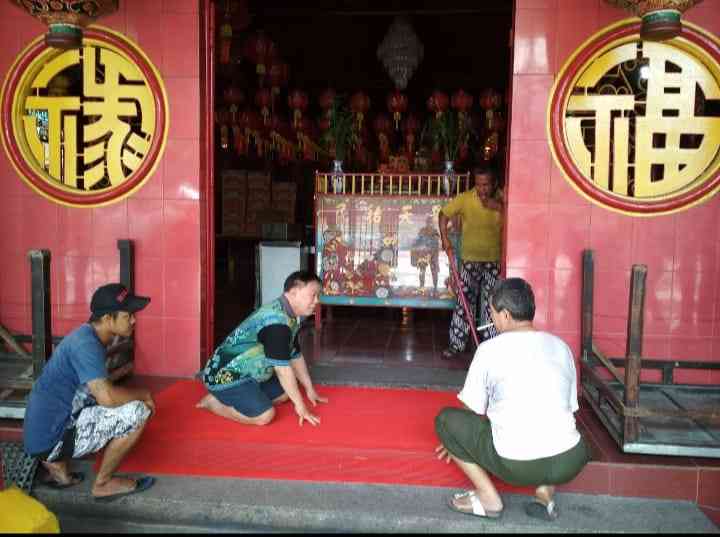 Persiapan Imlek di kelenteng Dharma Bakti, Petak Sembilan (dok.click)