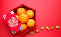Ilustrasi jeruk ponkam dalam kemasan hampers. Sumber: dreamstime.
