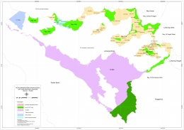 Peta Sebaran Kelompok Tani Hutan di KPH Liwa (doc. Rasna)