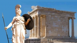Dewi Athena dan kuil pemujaannya di Akropolis Athena (dokpri)