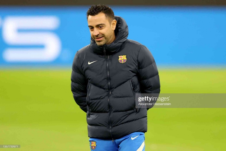 Barcelona Manager, Xavi Hernandez (Photo by Alexander Hassenstein via Getty Images)