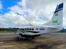 Pesawat perintis yang melayani rute Krayan, Nunukan, Kalimantan Utara | Dokumen pribadi/Istimewa 