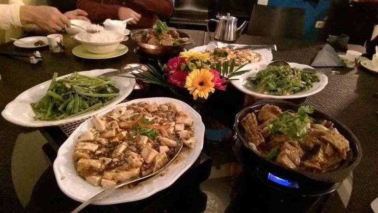 Hidangan di restoran China Malaysia Frankfutrt. Foto Gray Tan