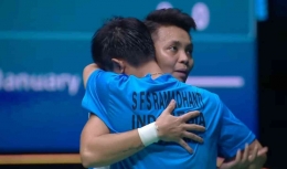 Tampak kesedihan Siti Fadia ketika dinyatakan cedera dan harus mundur dari Malaysia Open dan India Open 2023 (twitter/Badminton Talk)