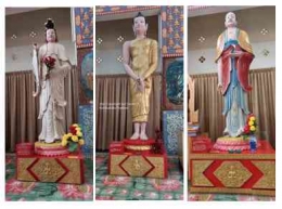 Berbagai patung Buddha dan dewa2 yang lainnya, setinggi sekitar 2 meter | Dokumentasi pribadi