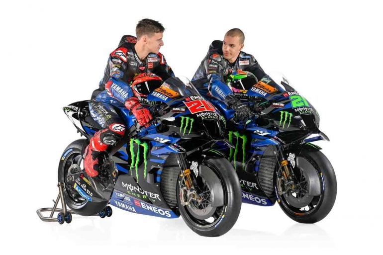 Fabio dan Franky dengan M1 2023 sumber gambar (MotoGP.com)