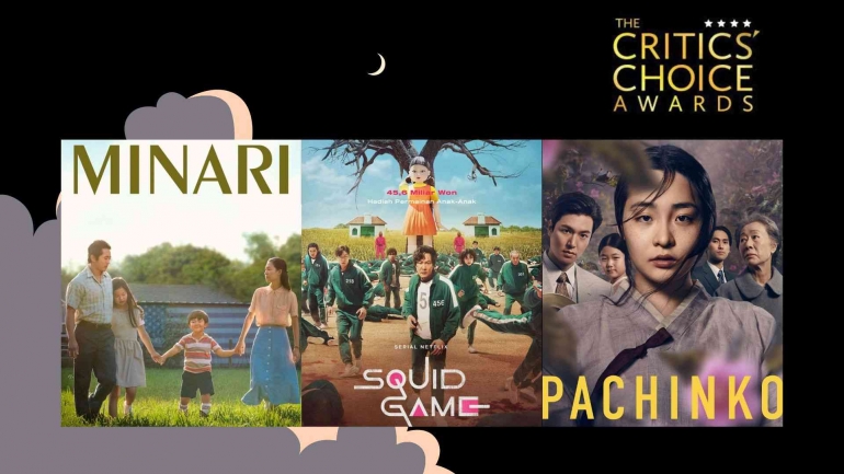 Poster Film/Serial Korea dalam Critics' Choice Awards Winner, editing canva by ditaanggraeniy