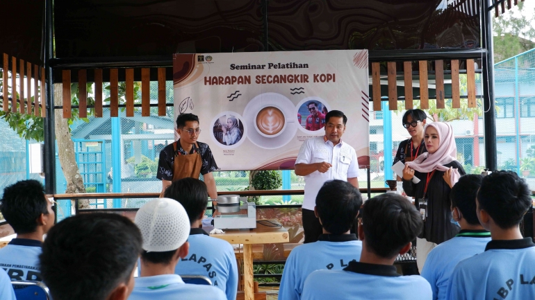 Kepala Lapas Jogja, Soleh JS, mengatakan pembekalan keterampilan WBP merupakan bagian program pembinaan kemandirian | Foto: Reka/Humas Lapas Jogja