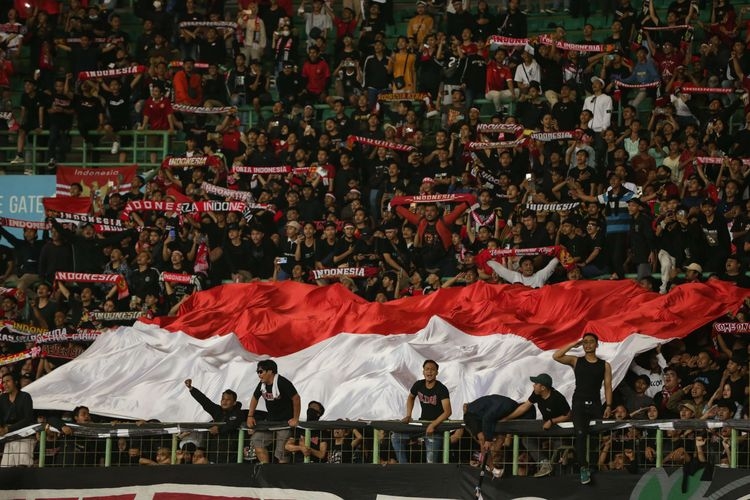 ilustrasi: Suporter Indonesia. (Foto: KOMPAS.com/KRISTIANTO PURNOMO) 