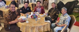Hadir sebagai undangan mewakili pengurus Kerukunan Keluarga Sulawesi Selatan (KKSS) Kota Bekasi (foto dok Nur Terbit)