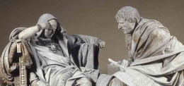Nero and Seneca, by Eduardo Barrn / Museo del Prado | brewminate.com