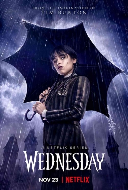 Poster Wednesday by Netflix. Foto: imdb