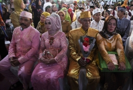 Ilustrasi pernikahan (Sumber: ANTARA FOTO/HAFIDZ MUBARAK A)