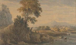 Romantic Landscape (Thomas Girtin). Sumber: Wikimedia Commons