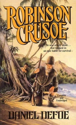 Cover novel Robinson Crusoe. Sumber: Macmillan Publishers