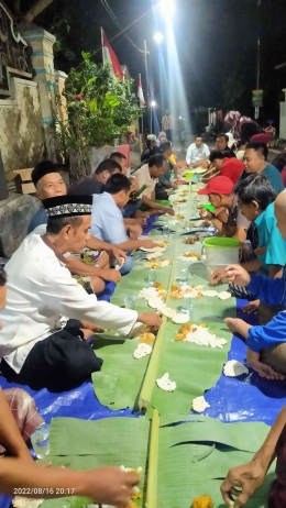 Acara makan bersama warga bagian dari kegiatan Asahan (foto: dokpri)