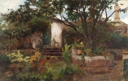 Spanish colonial garden (Anders Wikström). Sumber: Wikimedia Commons