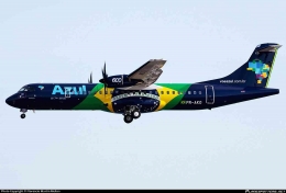 Livery dari Azul Airlines yang dibalut bendera Brazil. Sumber: Florencio Martin Melian / www.planespotters.net