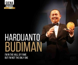 Siena Award, om HB adalah orang Indonesia pertama dan satu2nya yg bisa nangkring di Hall of Fame. dokumentasi pribadi dari om Hardijanto Budiman