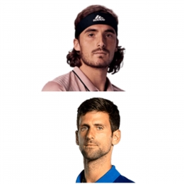 Dua finalis Australia Terbuka 2023, Stefanos Tsitsipas(Yunani) dan Novak Djokovic(Serbia). Sumber foto : atptour.com