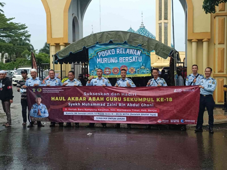 Lapas Kelas IIB Banjarbaru Sukseskan Haul Akbar Abah Guru Sekumpul Ke-18