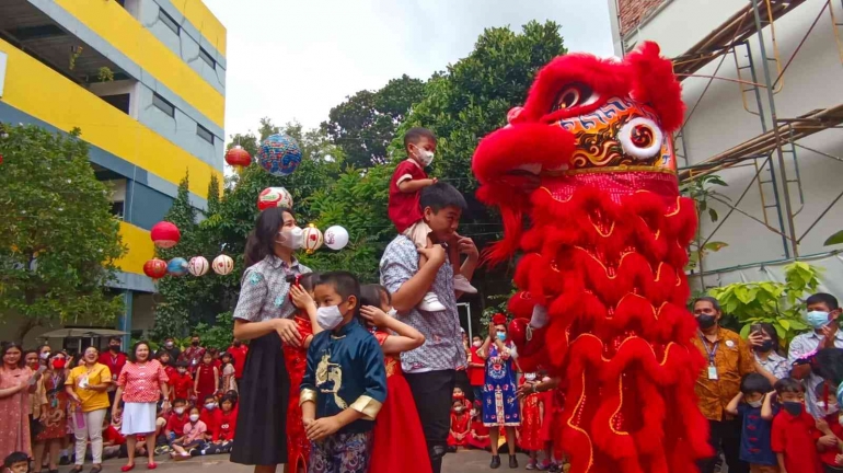 Perayaan CNY Amore Prime School | Foto; Mister Prabu