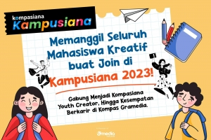 Memanggil Seluruh Mahasiswa Kreatif buat Join di Kampusiana 2023!
