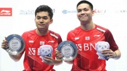 Daniel Marthin dan Leo Rolly Carnando ketika juara Singapore Open 2022/ foto: PBSI 