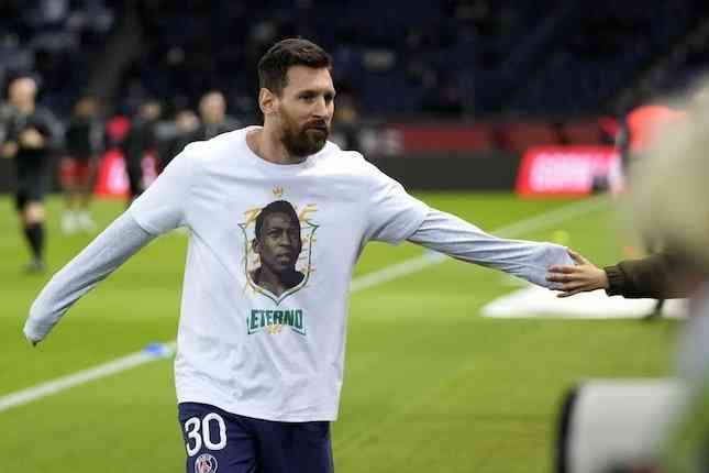 Ilustrasi gambar oleh m.bola.net dari Serafin Unus Pasi. Pesepakbola asal Argentina, Lionel Messi. 26/01/2023