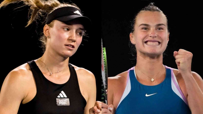 Siapa juara tunggal putri AO 2023, Elena Rybakina (kiri) atau Aryna Sabalenka ? (sumber foto: SkySports)