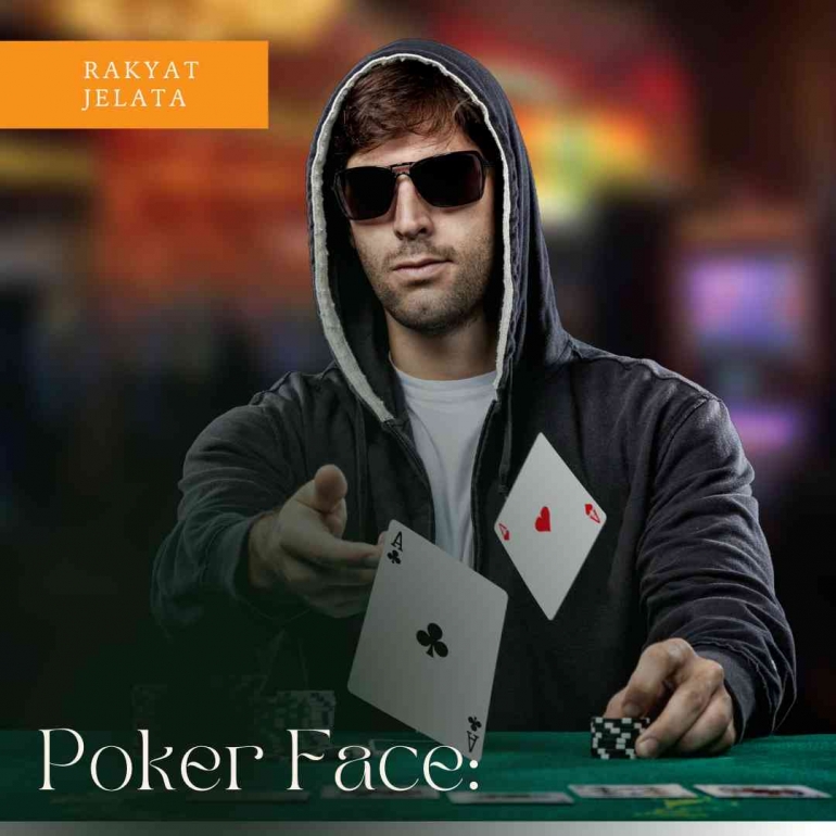 Poker face ciri dari rehabilitasi narkoba I Foto : canva Pro Desain by Andri M