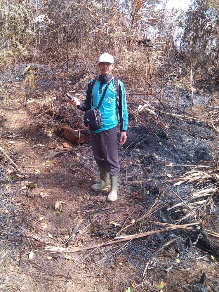 Kebakaran hutan cepat teratasi bantuan diteksi CSRT (doc.Rasna)
