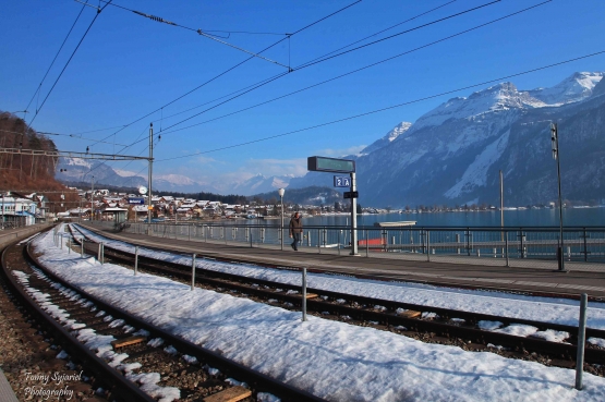 Rel kereta dekat stasiun kereta Brienz. Sumber: dokumentasi pribadi