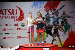 An Se-young dan Carolina Marin, juara dan runner-up Indonesia Masters 2023: pbsi.id