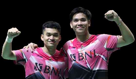 Leo Rolly Carnando/Daniel Marthin Juara Indonesia Masters 2023. Sumber Gambar: https://twitter.com/BadmintonTalk/