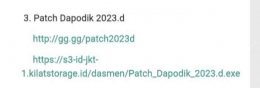 Patch Dapodik 2023.d | Tangkap Layar (dapo.kemendikbud.go.id)