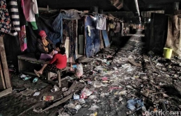 Potret permukiman kumuh di salah satu sudut kota Jakarta / Detik.com