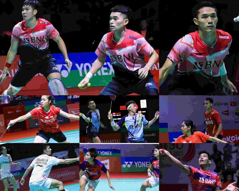 Peringkat Dunia bergerak usai Indonesia Masters 2023 (Foto Diolah dari Facebook.com/Badminton Indonesia) 