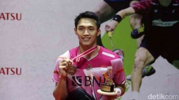 Jonathan Cristie Juara Tunggal Putra di Indonesia Masters 2023 | Sumber Detik.com