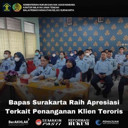 Bapas surakarta ikuti penguatan Tusi Bapas secara Virtual(30/01). Dok. Humas Bapas Surakarta