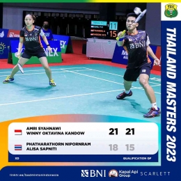 Amri/Kandas tumpas wakil tuan rumah (Foto Facebook.com/Badminton Indonesia) 